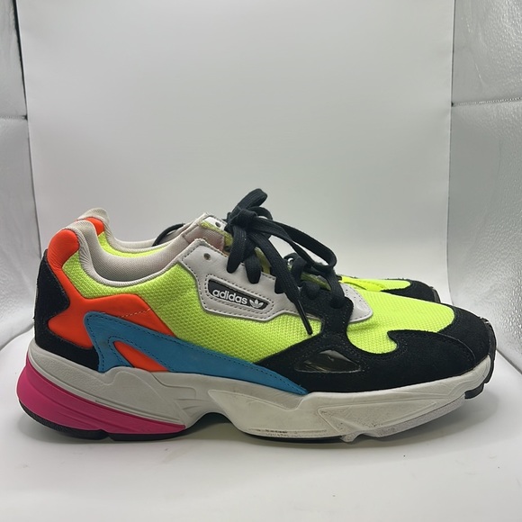 adidas falcon black multicolor